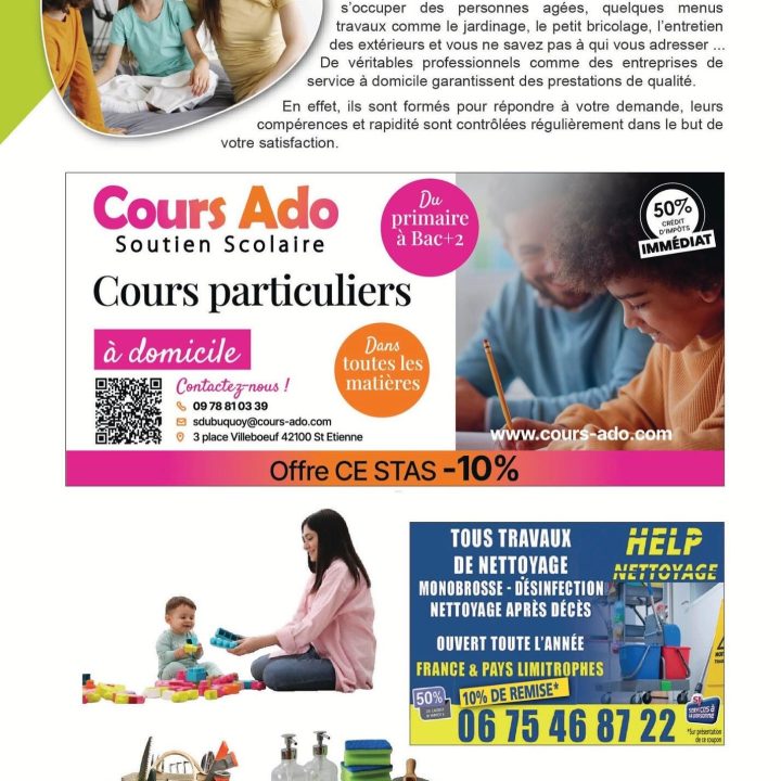 Cours Ado référencé dans le Guide du Comité d’entreprise la STAS