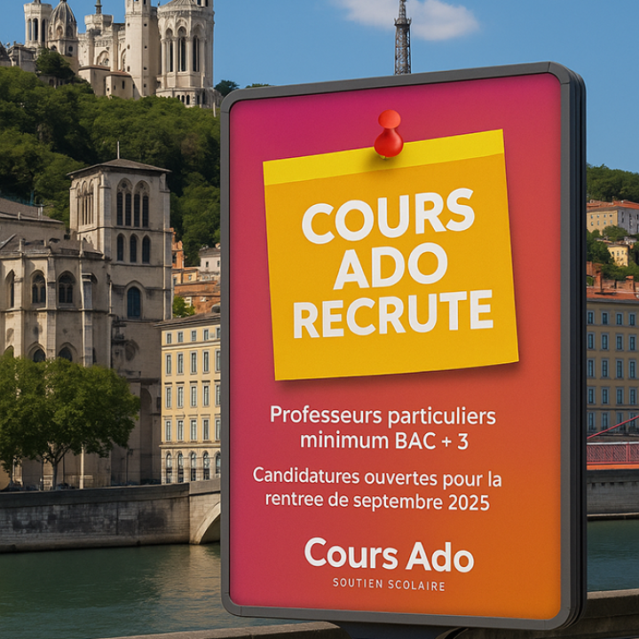 Rejoignez l’équipe Cours Ado et partagez votre passion pour l’enseignement